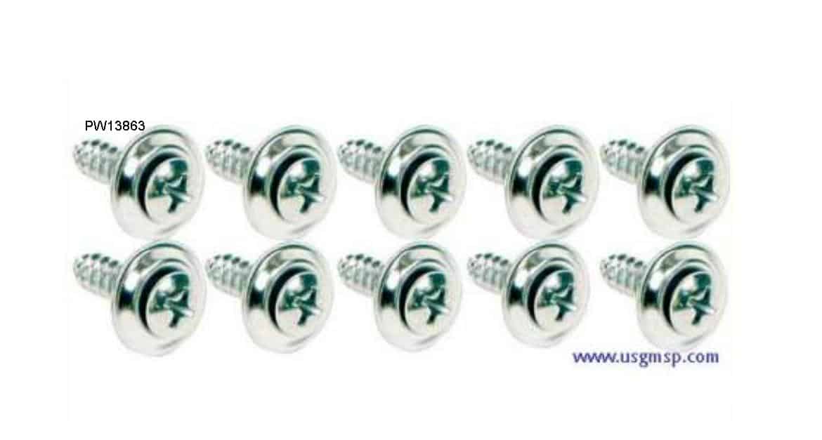 Kick Panel Screw Kit: 67-9F & 66-72 GM